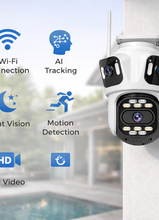 Câmara Wi-Fi Rastreamento 360°