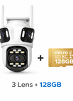 3 Lentes + Cartão 128GB / Tomada Reino Unido (UK)