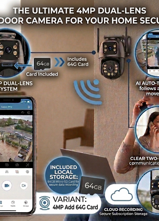 Câmara Wi-Fi Auto-Rastreamento