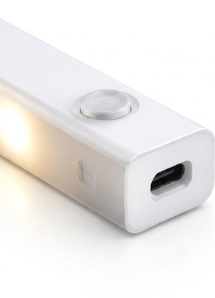 Barra LED branca com sensor circular e entrada USB na extremidade