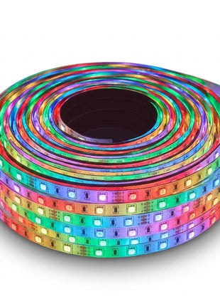 Rolo de fita LED RGB Wi‑Fi com LEDs multicoloridos contínuos
