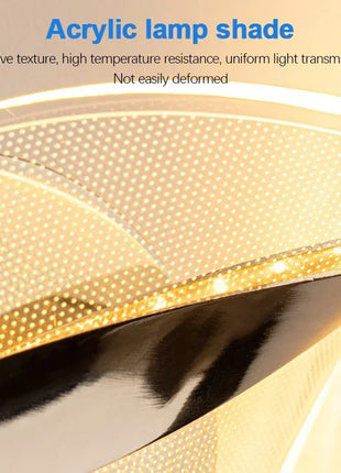 Difusor de lâmpada em acrílico pontilhado para aplique de parede LED dourado.