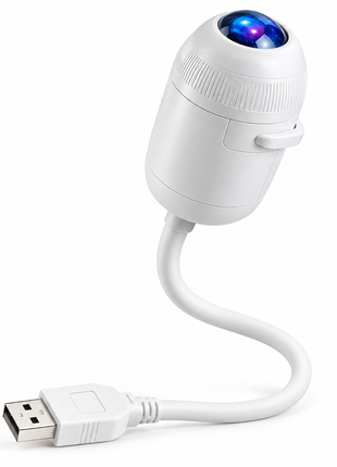 Projetor de Galáxia 2 em 1 DOMUTRA com luz noturna LED e alimentação USB